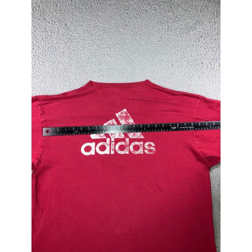 Adidas Alabama Crimson Tide Roll Tide L/S T-Shirt Mens L Red Baggy Distressed - Picture 13 of 15